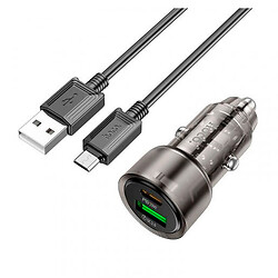 АЗУ Hoco Z52, MicroUSB, З кабелем, Чорний