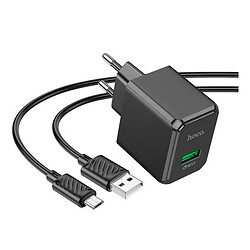 СЗУ Hoco CS12A, С кабелем, MicroUSB, Белый