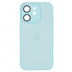 Чохол (накладка) Apple iPhone 12, AG-Glass, Glacial Blue, MagSafe, Синій
