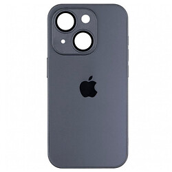 Чохол (накладка) Apple iPhone 15, AG-Glass, Graphite Black, MagSafe, Чорний