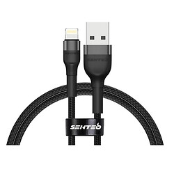 USB кабель SENTEO ST-01 Apple iPhone 15 Plus / iPhone 15 Pro Max / iPhone 15 / iPhone 15 Pro / iPhone SE 2022 / iPhone 14 Pro Max / iPhone 14 Plus / iPhone 14 Pro / iPhone 14 / iPhone 13 Pro / iPhone 13 Mini / iPhone 13, Lightning, 1.0 м., Черный