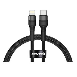 USB кабель SENTEO ST-01 Apple iPhone 15 Plus / iPhone 15 Pro Max / iPhone 15 / iPhone 15 Pro / iPhone SE 2022 / iPhone 14 Pro Max / iPhone 14 Plus / iPhone 14 Pro / iPhone 14 / iPhone 13 Pro / iPhone 13 Mini / iPhone 13, Lightning, 1.0 м., Черный