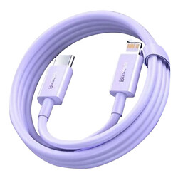 USB кабель Baseus CAYS001505 Superior Apple iPhone SE 2022 / iPhone 14 Pro Max / iPhone 14 Plus / iPhone 14 Pro / iPhone 14 / iPhone 13 Pro / iPhone 13 Mini / iPhone 13 / iPhone 13 Pro Max / iPhone 12 Mini, Lightning, 1.0 м., Фіолетовий