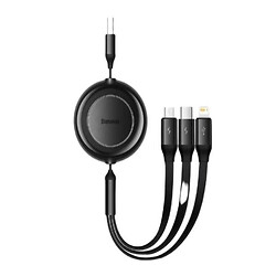 USB кабель Baseus CAMJ010001 Bright Mirror 2 Apple iPhone SE 2022 / iPhone 14 Pro Max / iPhone 14 Plus / iPhone 14 Pro / iPhone 14 / iPhone 13 Pro / iPhone 13 Mini / iPhone 13 / iPhone 13 Pro Max, Lightning, MicroUSB, Type-C, 1.1 м., Черный