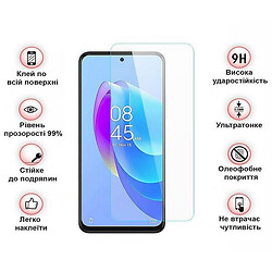 Захисне скло Tecno Spark 10 Pro, BeCover, Прозорий - № 4