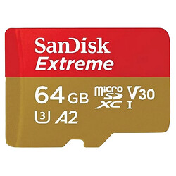 Карта памяти SanDisk MicroSDXC C10 UHS-I, 64 Гб.