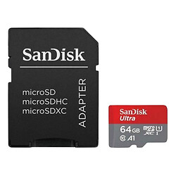 Карта памяти SanDisk MicroSDXC UHS-I, 64 Гб.