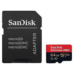 Карта пам'яті SanDisk MicroSDXC UHS-I U3, 64 Гб.