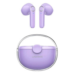 Bluetooth-гарнитура Usams BU12, Стерео, Фиолетовый