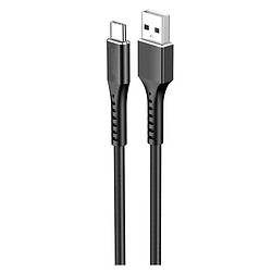 USB кабель Charome C22-02, Type-C, 1.0 м., Чорний