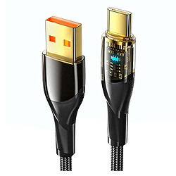 USB кабель Essager EXCT-XJA01-P Interstellar, Type-C, 2.0 м., Чорний