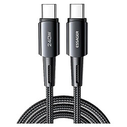 USB кабель Essager EXCTT3-CG0G-P Sunset, Type-C, 1.0 м., Серый