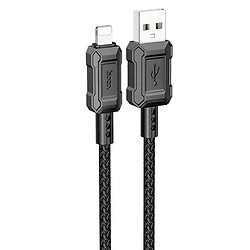 USB кабель Hoco X94 Leader Apple iPhone SE 2022 / iPhone 14 Pro Max / iPhone 14 Plus / iPhone 14 Pro / iPhone 14 / iPhone 13 Pro / iPhone 13 Mini / iPhone 13 / iPhone 13 Pro Max / iPhone 12 Mini / iPhone 12 Pro Max, Lightning, 1.0 м., Чорний - № 2