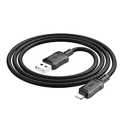 USB кабель Hoco X94 Leader Apple iPhone SE 2022 / iPhone 14 Pro Max / iPhone 14 Plus / iPhone 14 Pro / iPhone 14 / iPhone 13 Pro / iPhone 13 Mini / iPhone 13 / iPhone 13 Pro Max / iPhone 12 Mini / iPhone 12 Pro Max, Lightning, 1.0 м., Чорний - № 3