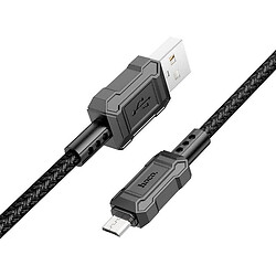 USB кабель Hoco X94 Leader, MicroUSB, 1.0 м., Чорний
