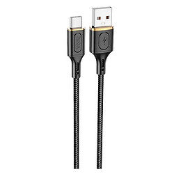 USB кабель Hoco X95 Goldentop, Type-C, 1.0 м., Черный