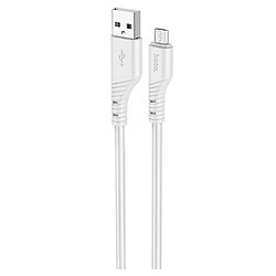 USB кабель Hoco X97 Crystal, MicroUSB, 1.0 м., Сірий