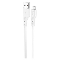 USB кабель Hoco X97 Crystal, MicroUSB, 1.0 м., Білий