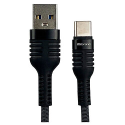 USB кабель Mibrand MI-13 Feng World Charging Line, Type-C, 1.0 м., Чорний