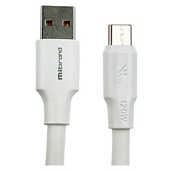 USB кабель Mibrand MI-98 PVC Tube Cable, MicroUSB, 1.0 м., Білий