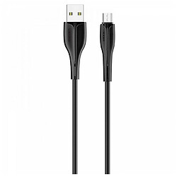 USB кабель Usams US-SJ373 U38, MicroUSB, 1.0 м., Чорний