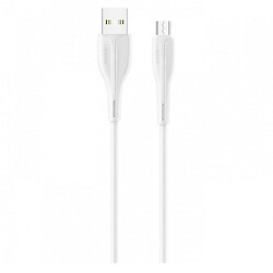USB кабель Usams US-SJ373 U38, MicroUSB, 1.0 м., Білий