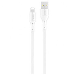 USB кабель Usams US-SJ500 U68 Apple iPhone SE 2022 / iPhone 14 Pro Max / iPhone 14 Plus / iPhone 14 Pro / iPhone 14 / iPhone 13 Pro / iPhone 13 Mini / iPhone 13 / iPhone 13 Pro Max / iPhone 12 Mini / iPhone 12 Pro Max, Lightning, 1.0 м., Белый