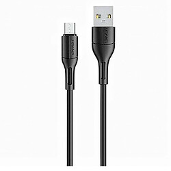 USB кабель Usams US-SJ502 U68, MicroUSB, 1.0 м., Чорний