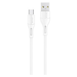 USB кабель Usams US-SJ502 U68, MicroUSB, 1.0 м., Белый