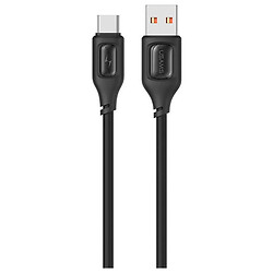 USB кабель Usams US-SJ619, Type-C, 1.0 м., Чорний