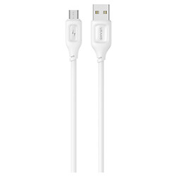 USB кабель Usams US-SJ620, MicroUSB, 1.0 м., Белый