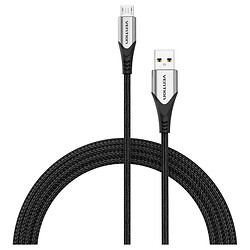 USB кабель Vention COAHF, MicroUSB, 1.0 м., Черный