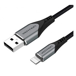 USB кабель Vention LABHH, Lightning, 2.0 м., Чорний