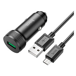 АЗУ Hoco Z49A Level, MicroUSB, З кабелем, Чорний