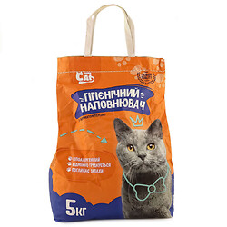 Наполнитель для кошачьих туалетов бентонитовый SapoCat Персик 5 кг