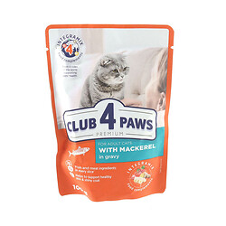 Корм для котів Club 4 Paws Premium Макрель пауч 100 г