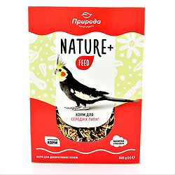 Корм для средних попугаев Nature+feed 500 г