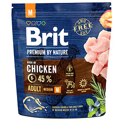 Корм для собак Brit Premium Adult M Курица 1 кг