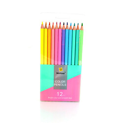 Набір олівців пастельні кольори ПВХ упаковка 12шт/уп