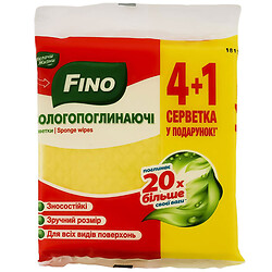 Набор салфеток целлюлозных влагопоглощающий FINO 4+1 шт/пач