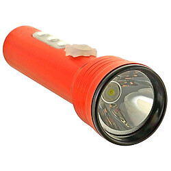 Ліхтарик ручний LED акумуляторний металевий з кабелем 4 режими