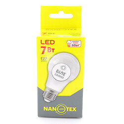 Лампа NANOTEX A60 7W E27 4100K 220V