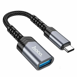 USB Hub Hoco UA24, Type-C, Сірий