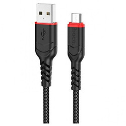 USB кабель Hoco X59, MicroUSB, 2.0 м., Чорний