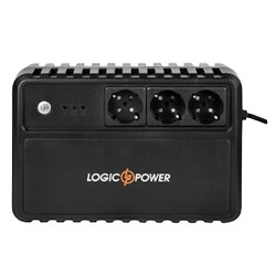 Безперебійний блок живлення LogicPower LP-U800VA-3PS, Чорний