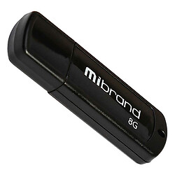 USB Flash Mibrand Grizzly, 8 Гб., Чорний