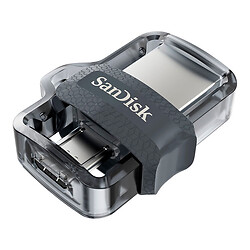 USB Flash SanDisk Ultra Dual Drive OTG M3.0, 128 Гб., Черный
