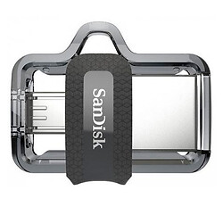 USB Flash SanDisk Ultra Dual Drive OTG M3.0, 256 Гб., Черный