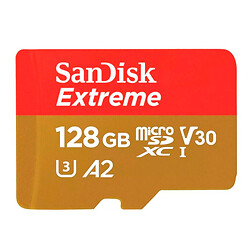 Карта памяти SanDisk Extreme For Action Cams and Drones A2 MicroSDXC UHS-1 U3, 128 Гб.