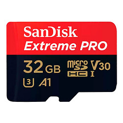 Карта пам'яті SanDisk Extreme Pro A1 V30 MicroSDXC UHS-1 U3, 32 Гб.